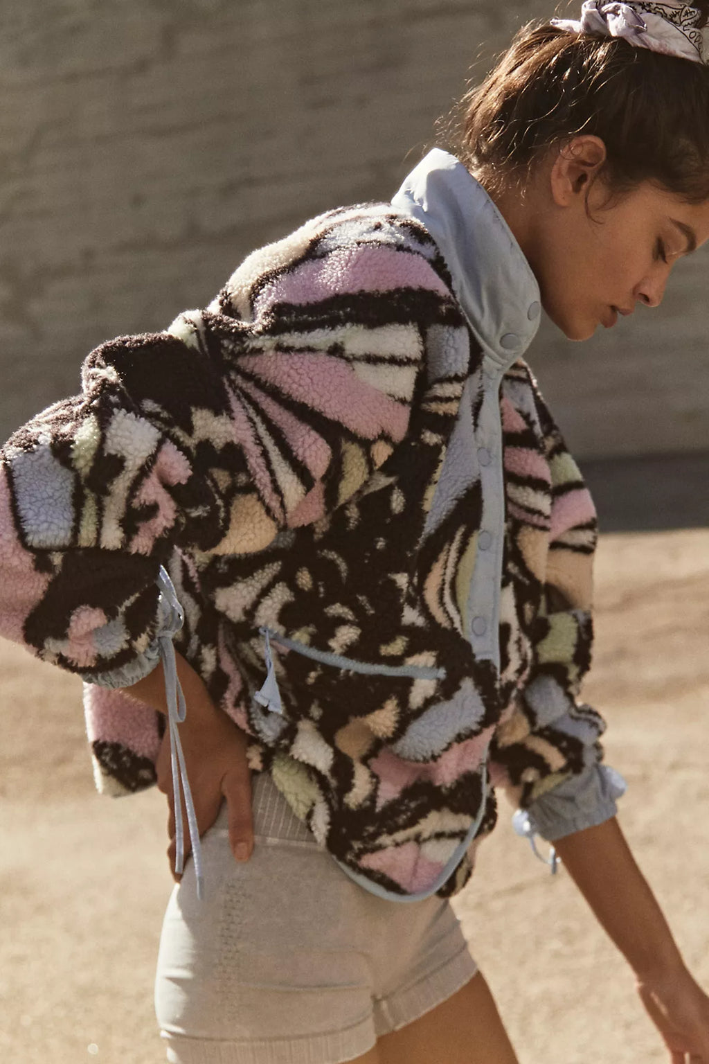 Hit The Slopes Printed Fleece Jacket