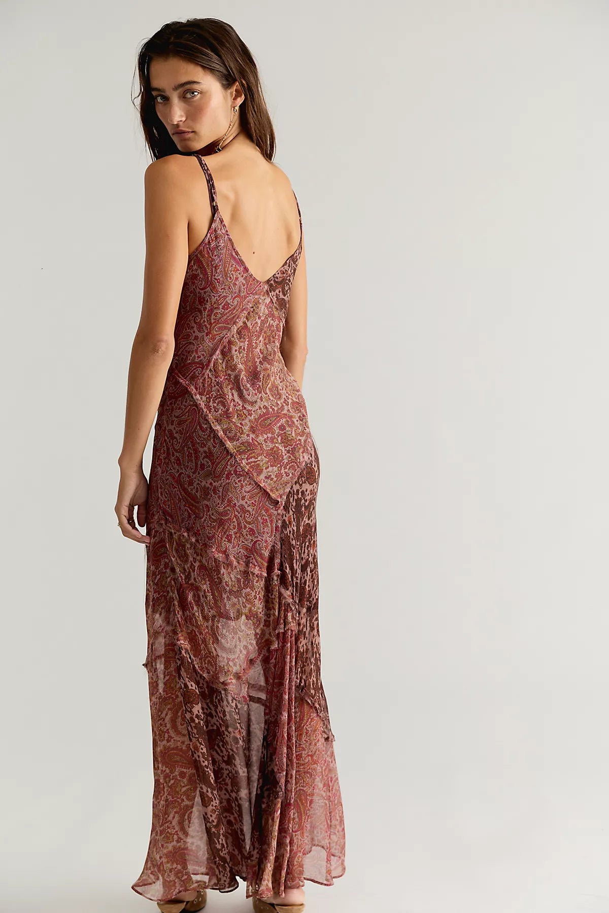 Nigel Preston Paisley Patch Maxi Dress
