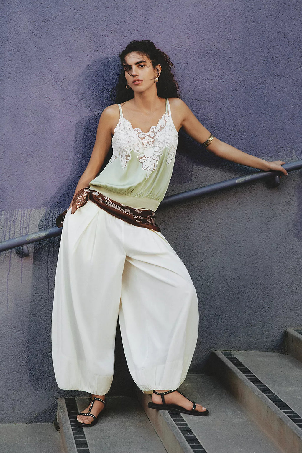 Moonflower Pull-On Balloon Pants