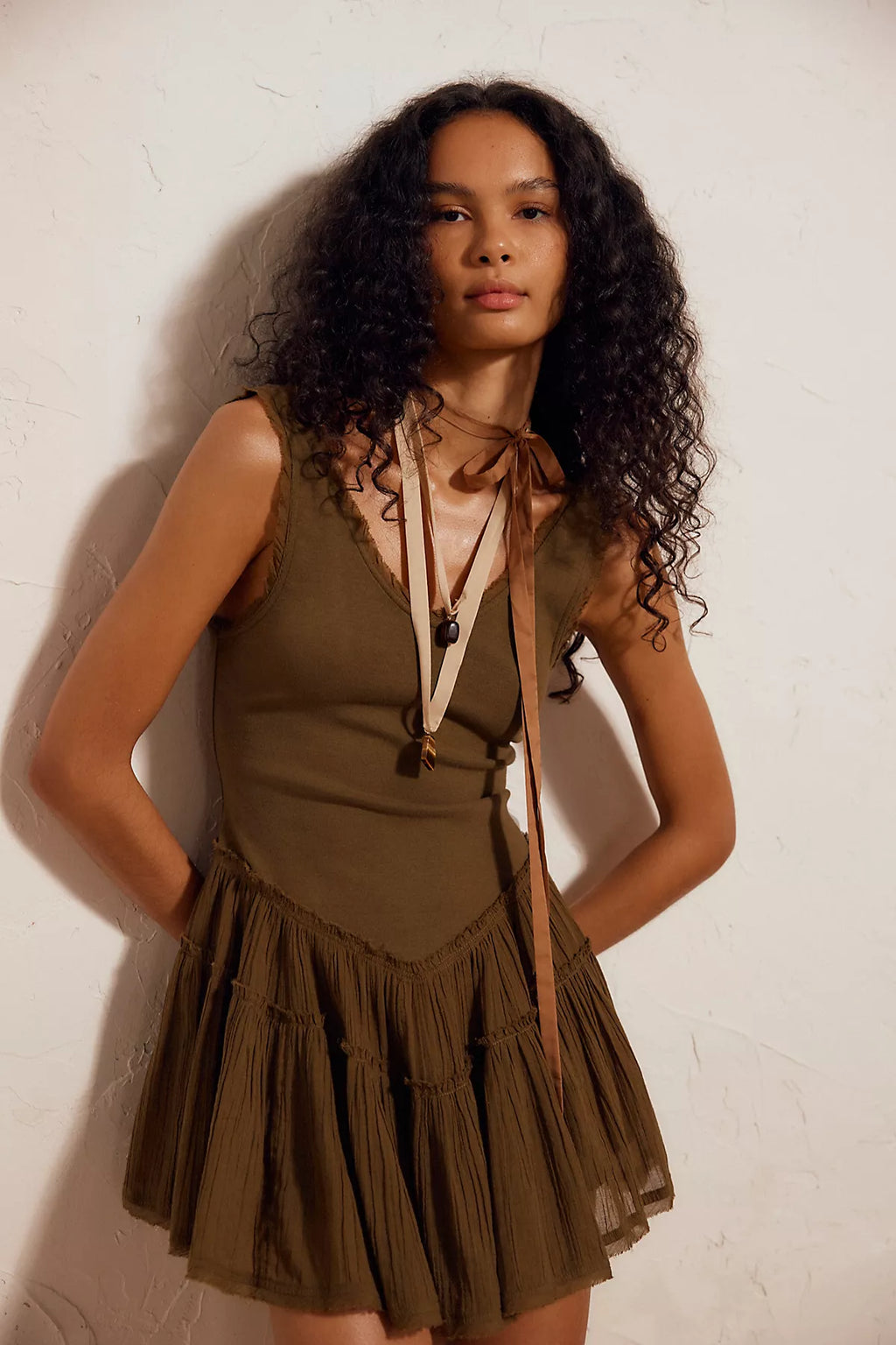 Izi Drop-Waist Mini Dress
