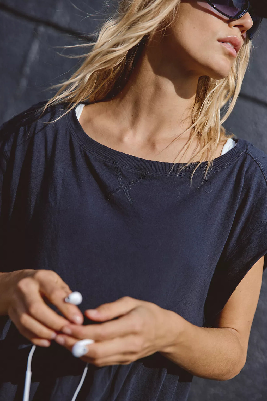 One Up Boat Neck Tee