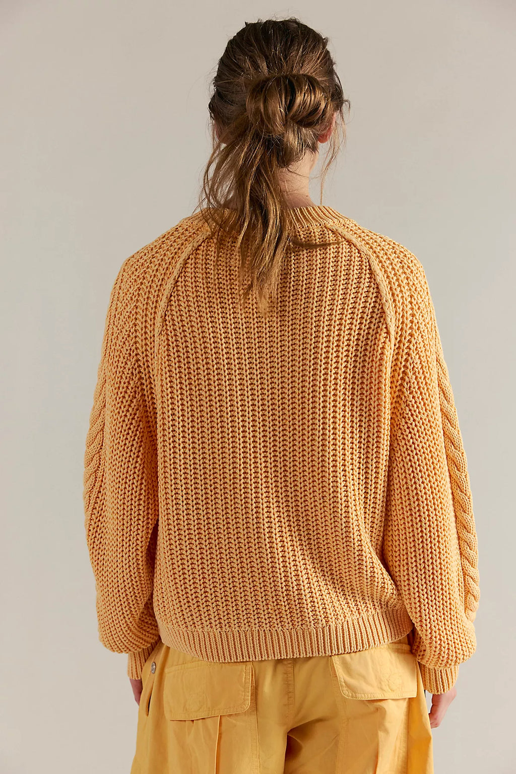 Frankie Cable Knit Cotton Sweater