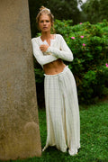 Dream State Printed Wide-Leg Pants