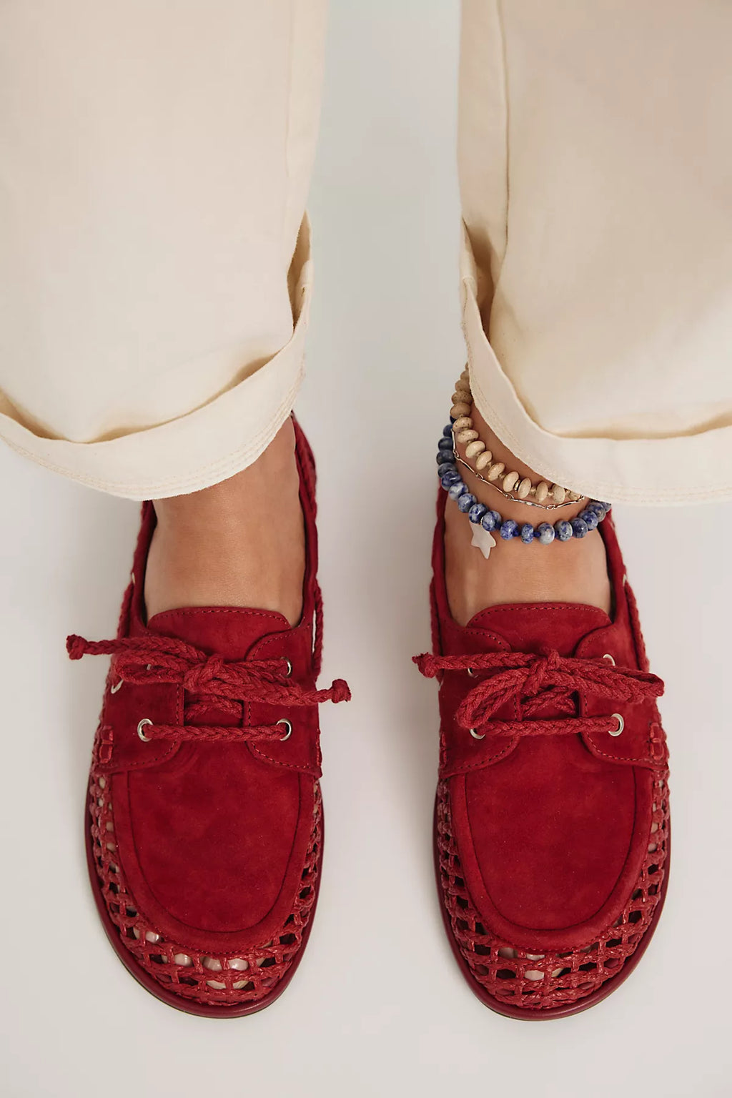 Bria Woven Boat Shoes