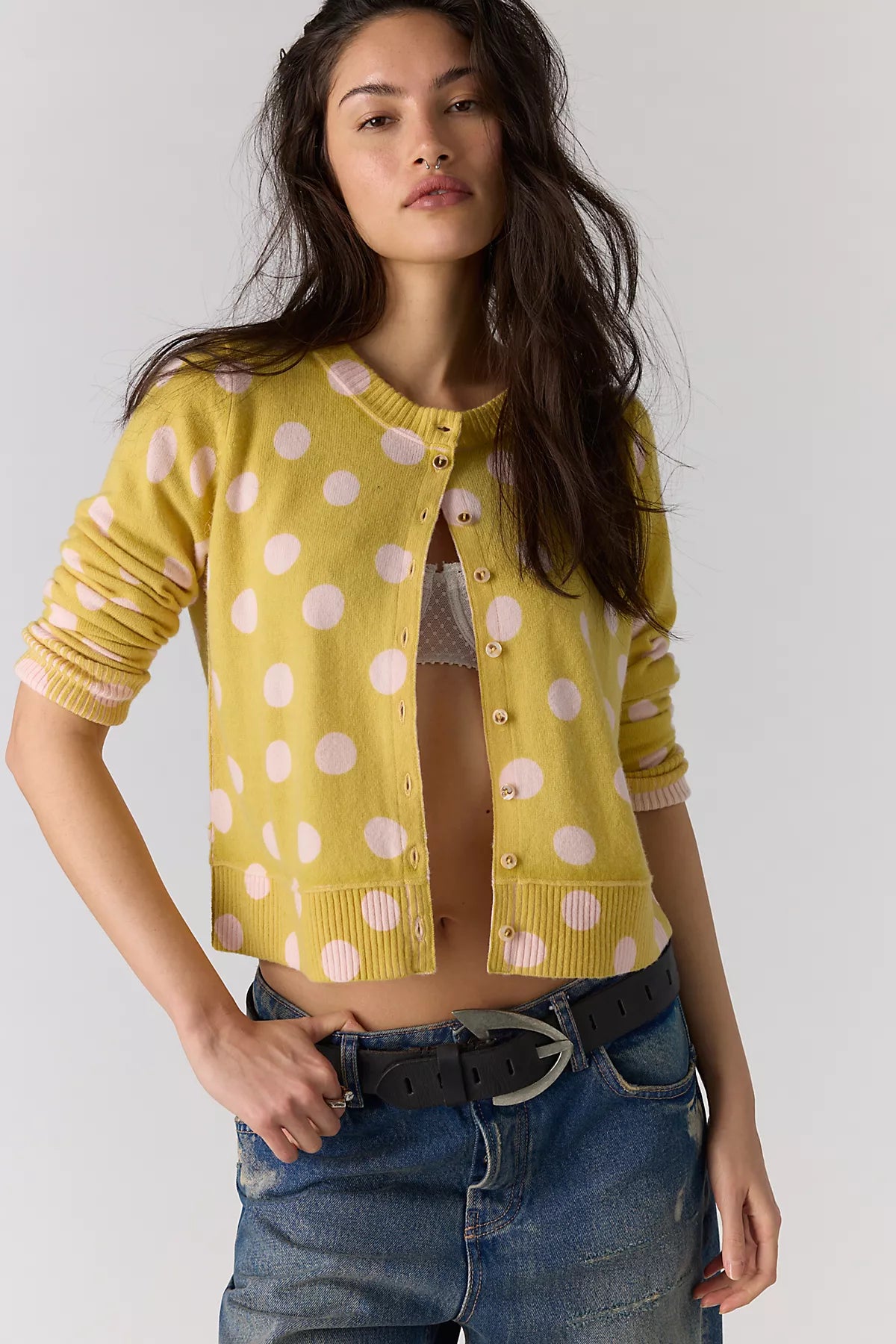 Nocturnal Patterned Cashmere Cardi