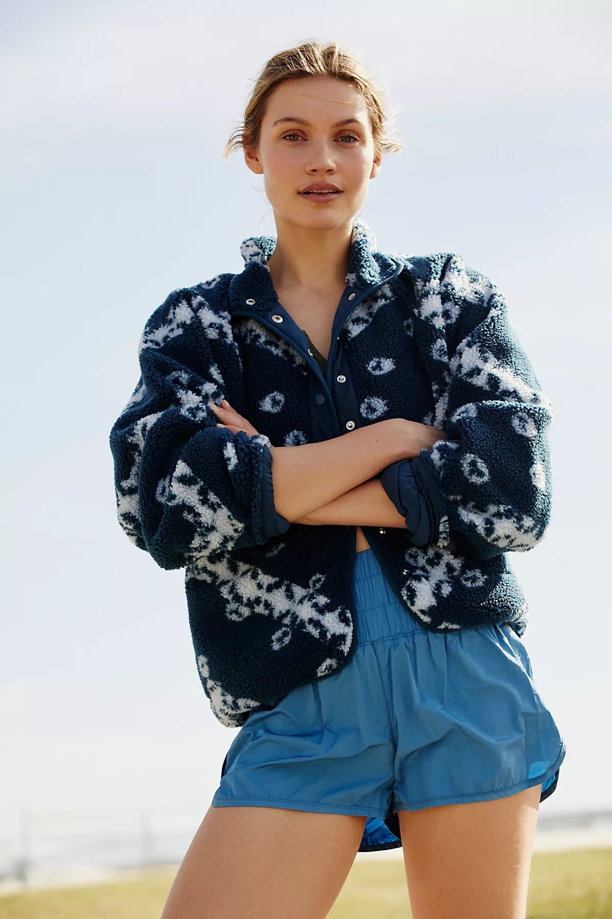 Hit The Slopes Printed Fleece Jacket
