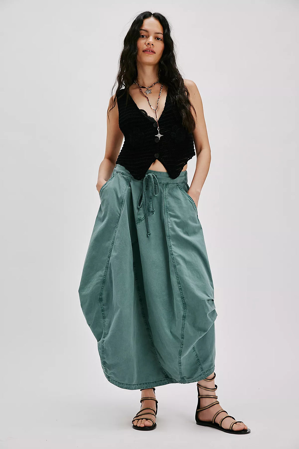 Willow Poplin Maxi Skirt