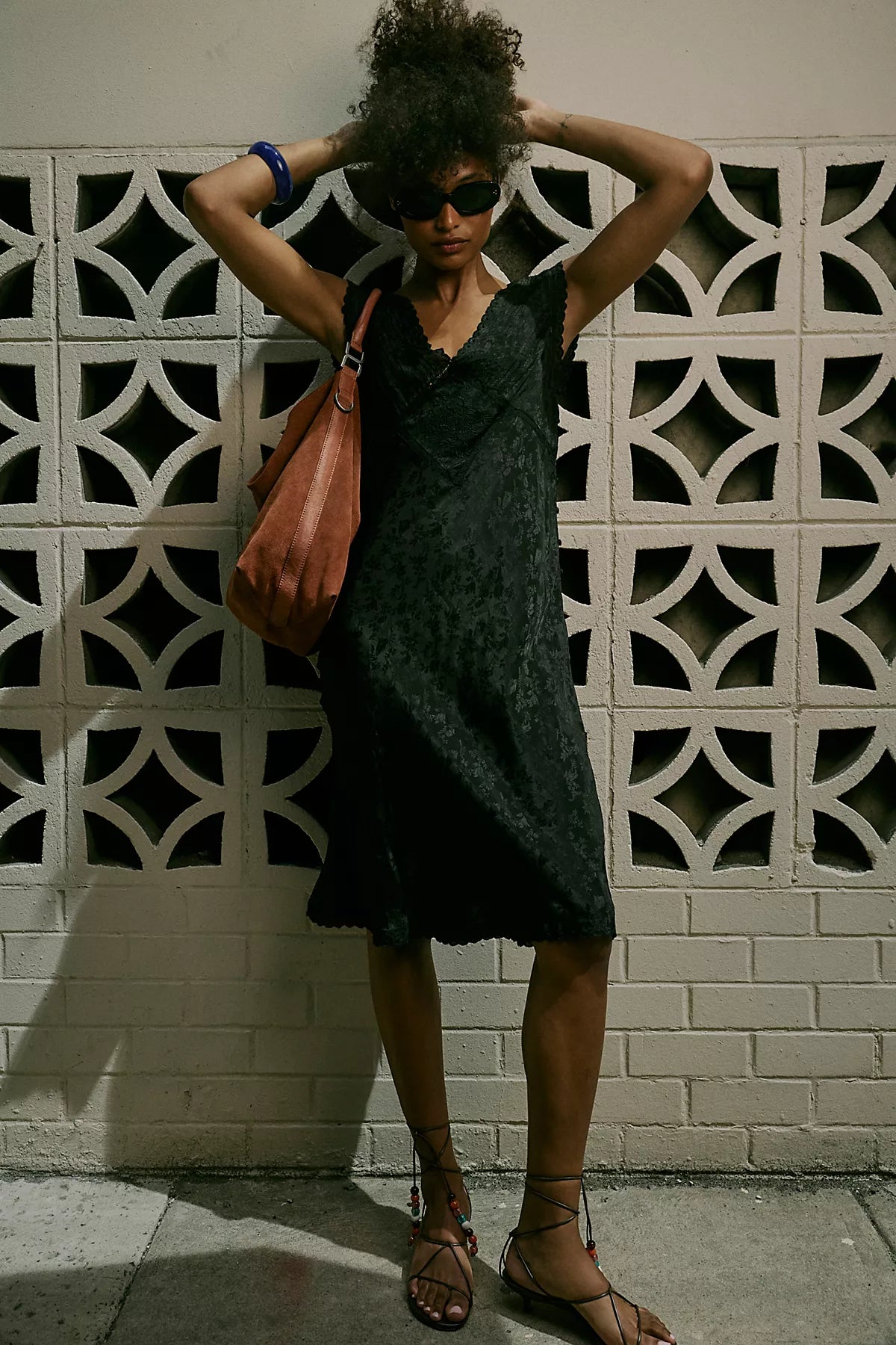 Me With You Satin Midi Slip Dress