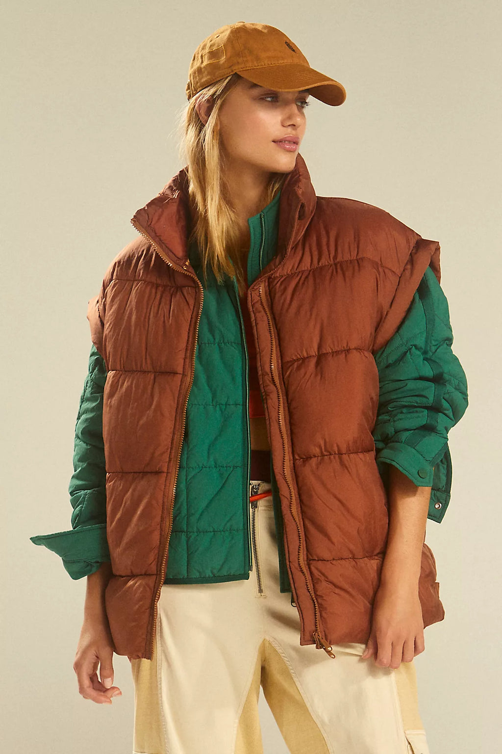 In A Bubble Puffer Vest