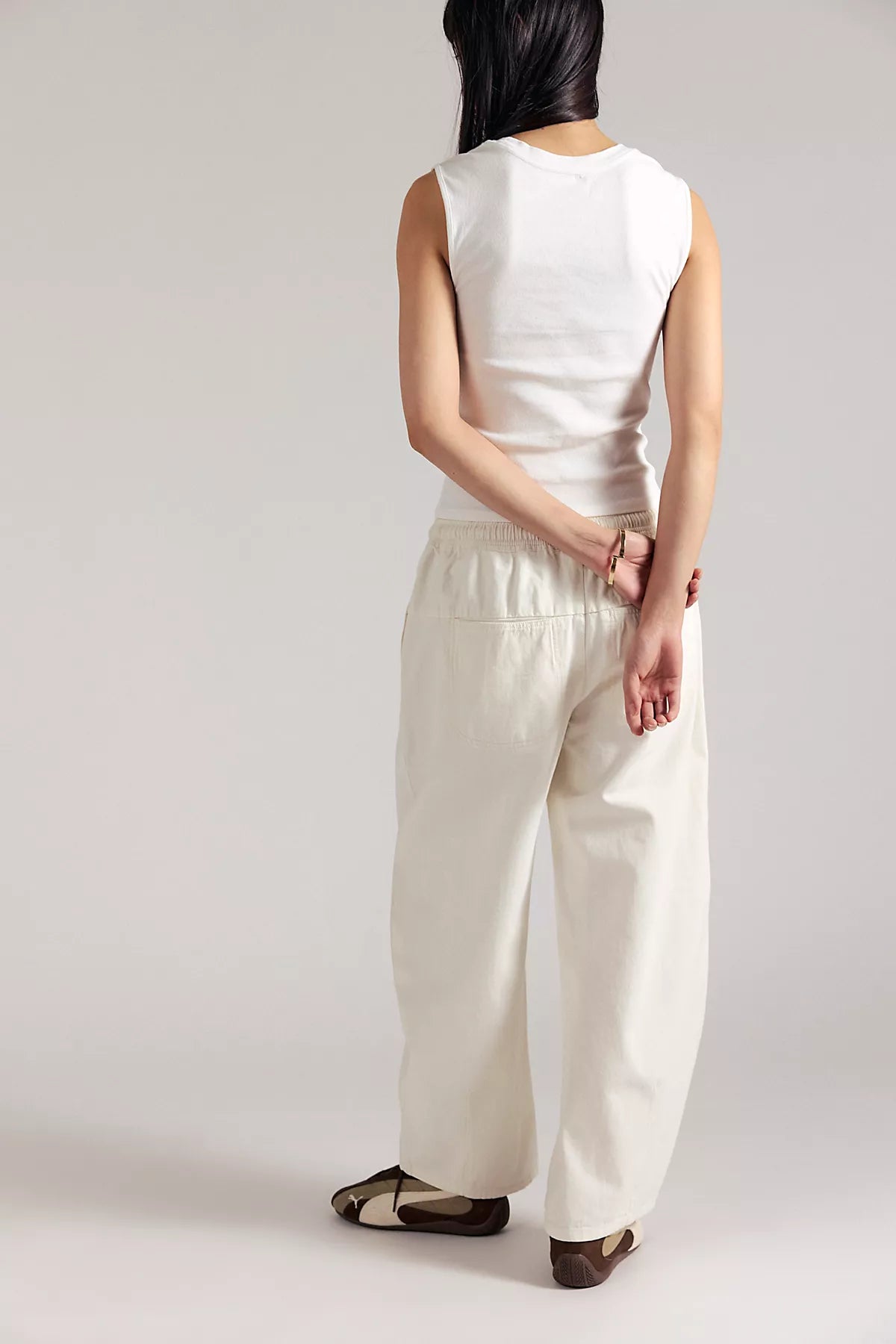 Lex Pull-On Barrel Pants