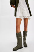 Ilse Jacobsen Lace-Up Rain Boots