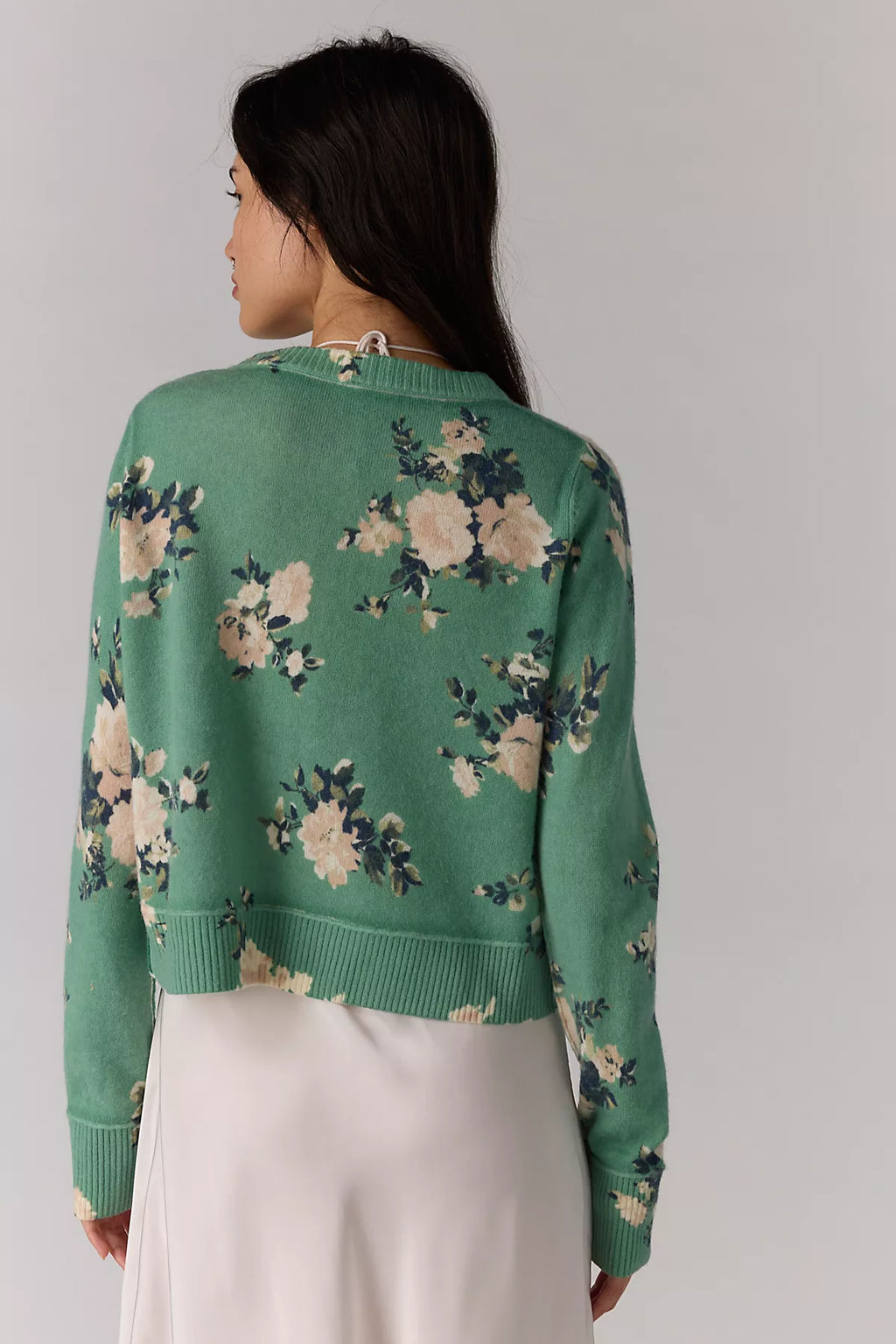 Nocturnal Patterned Cashmere Cardi