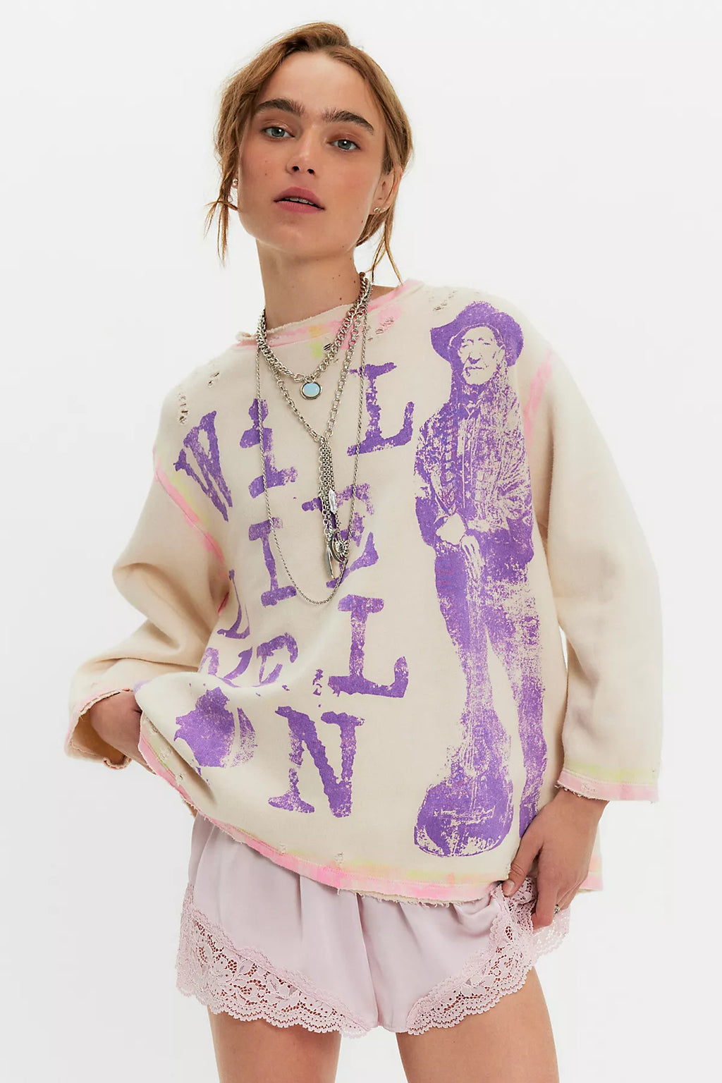 Magnolia Pearl Willie Nelson Always On Sweatshirt